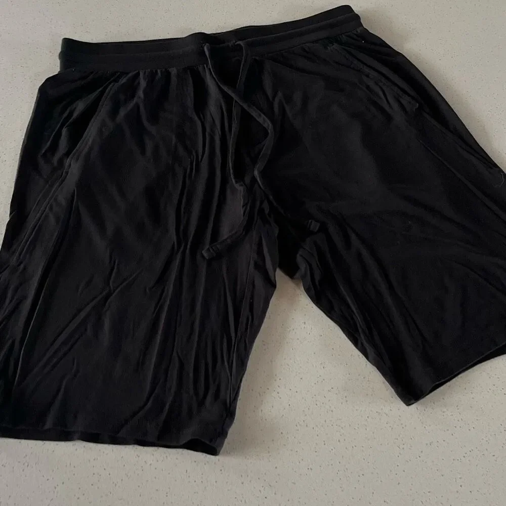 Tommy John Super Silky Soft Lounge Short Mens M Black
